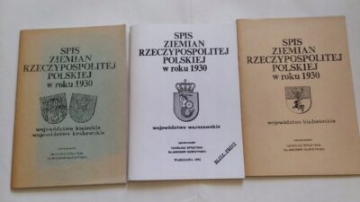 SPIS ZIEMIAN RZECZYPOSPOLITEJ POLSKIEJ W ROKU 1930  WOJEWÓDZTWO KIELECKIE