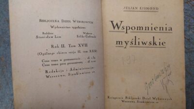 WSPOMNIENIA MYŚLIWSKIE